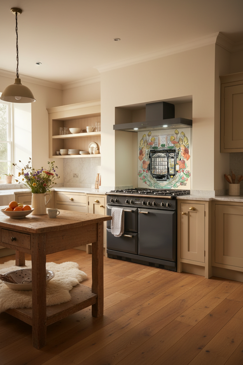 Bettys in Full Bloom Splashback Country Kitchen