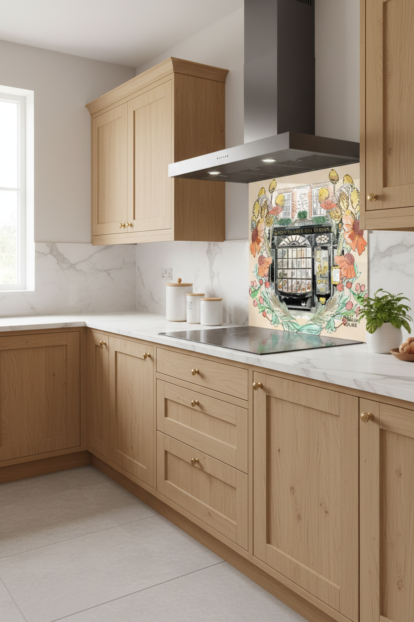 Bettys in Full Bloom Splashback Elegant Kitchen