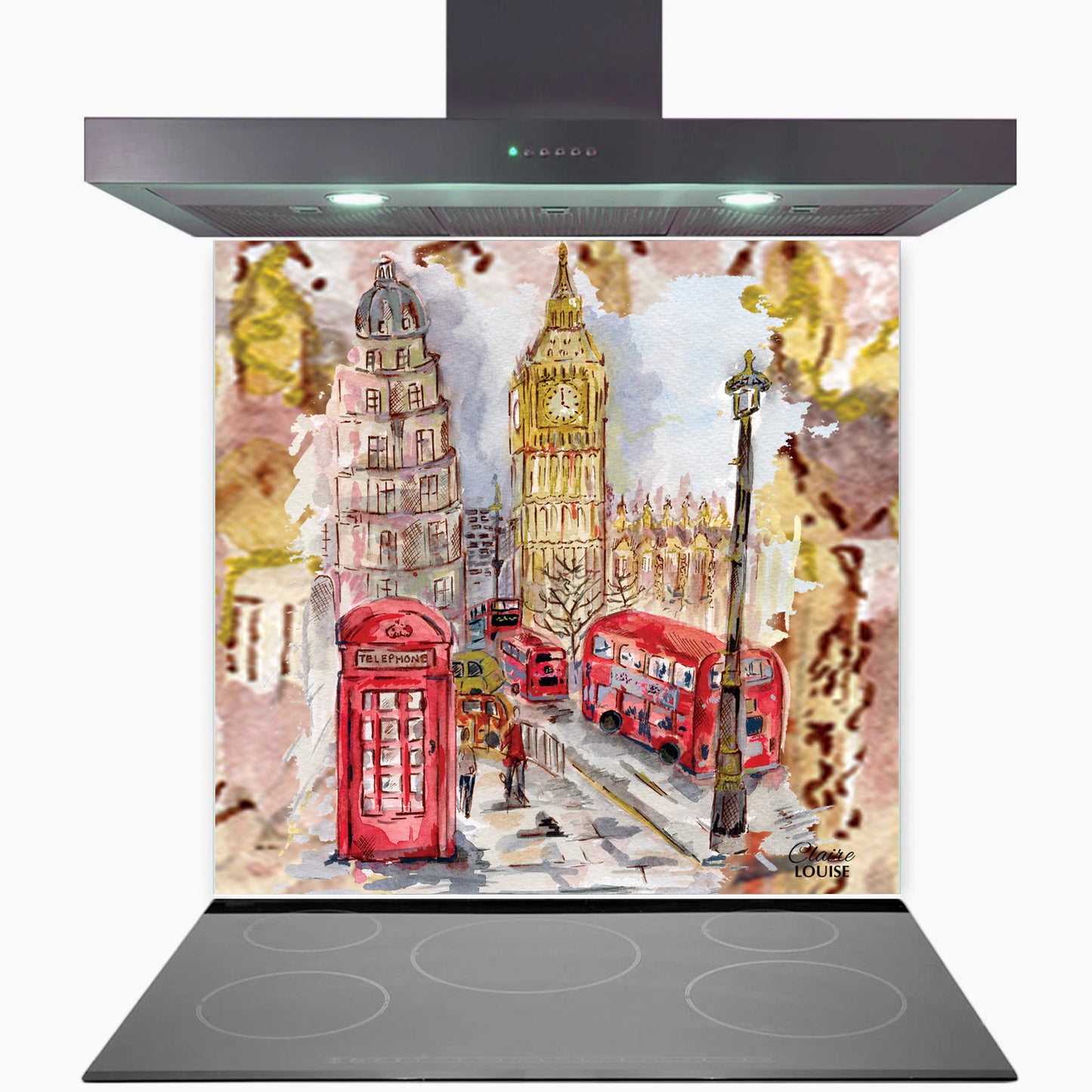 Big Ben Kitchen Glass Splashback