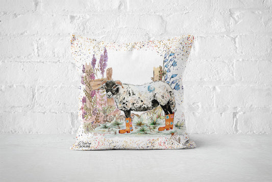 Sheep Bouquet Boots White Cushion