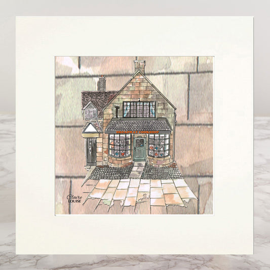 Broadway Cookshop Mounted Print