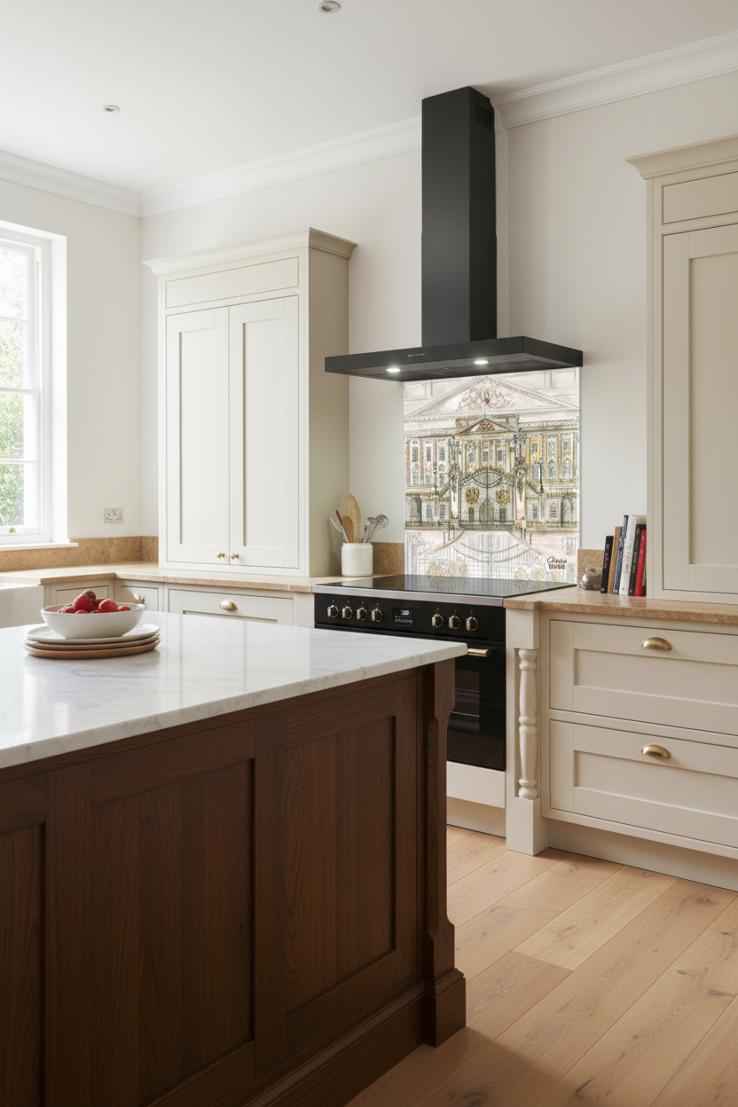 Buckingham Palace Splashback Modern Kitchen