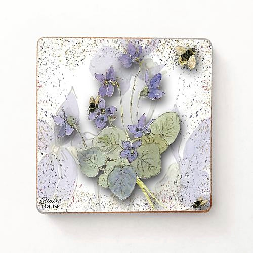 Powder Bloom Morning Glories Fridge Magnets