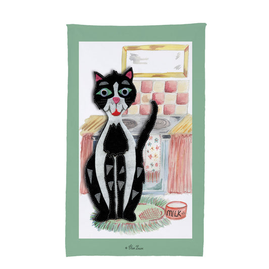 Chelsea The Cat Tea Towel