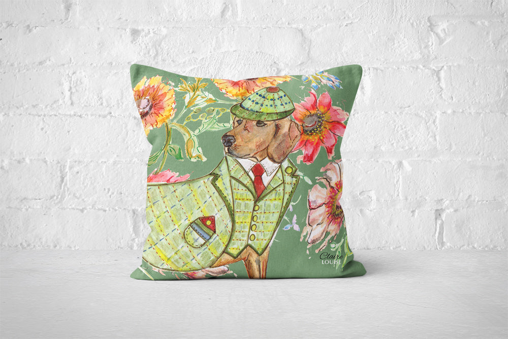 Cottage Floral Hound Cushion