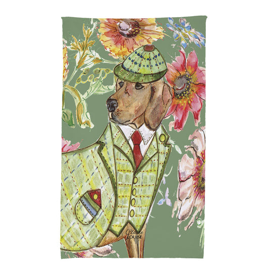 Cottage Hound Tea Towel