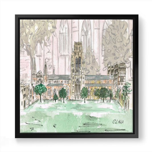 Durham Cathedral Framed Canvas Print