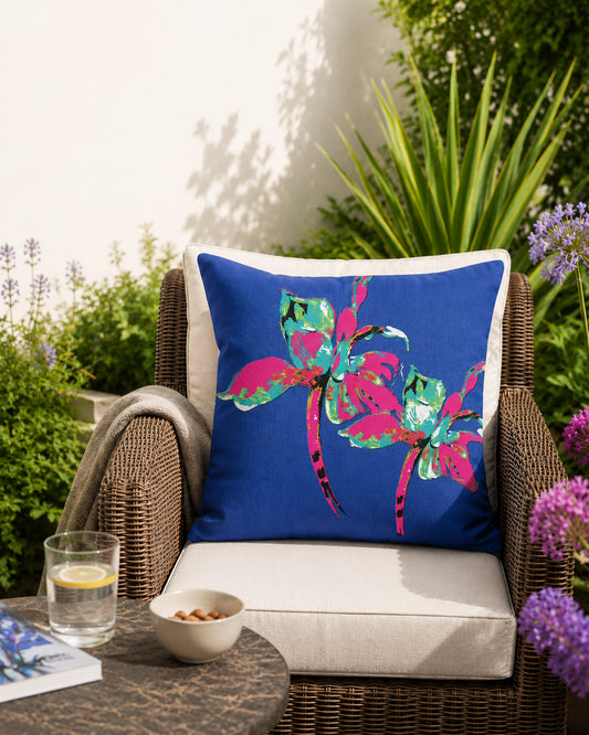 Flora Pink Outdoor Cushion