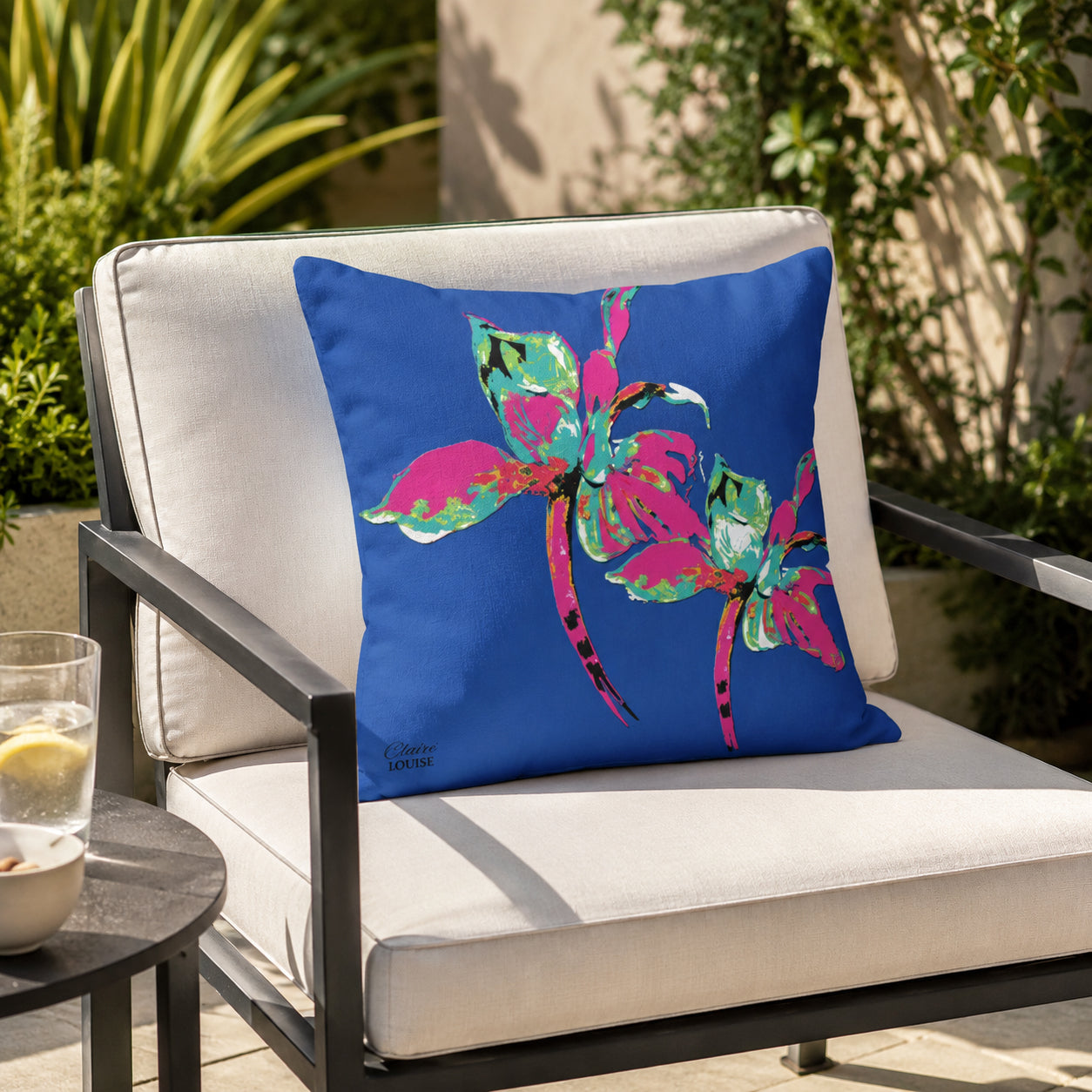 Flora Pink Outdoor Cushion