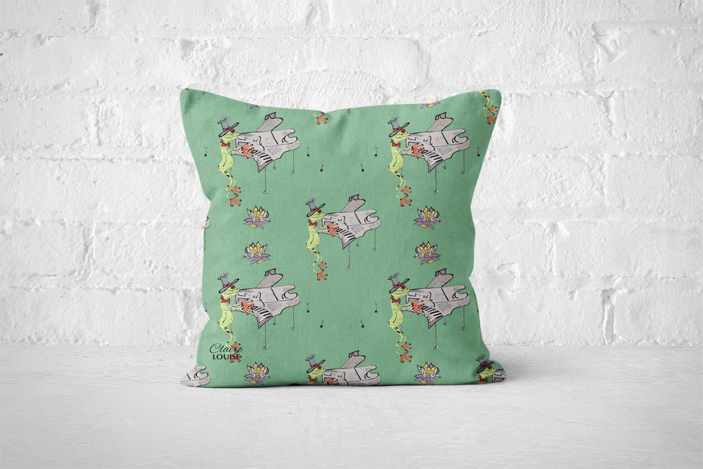 Freddie The Frog Simplistic Print Cushion