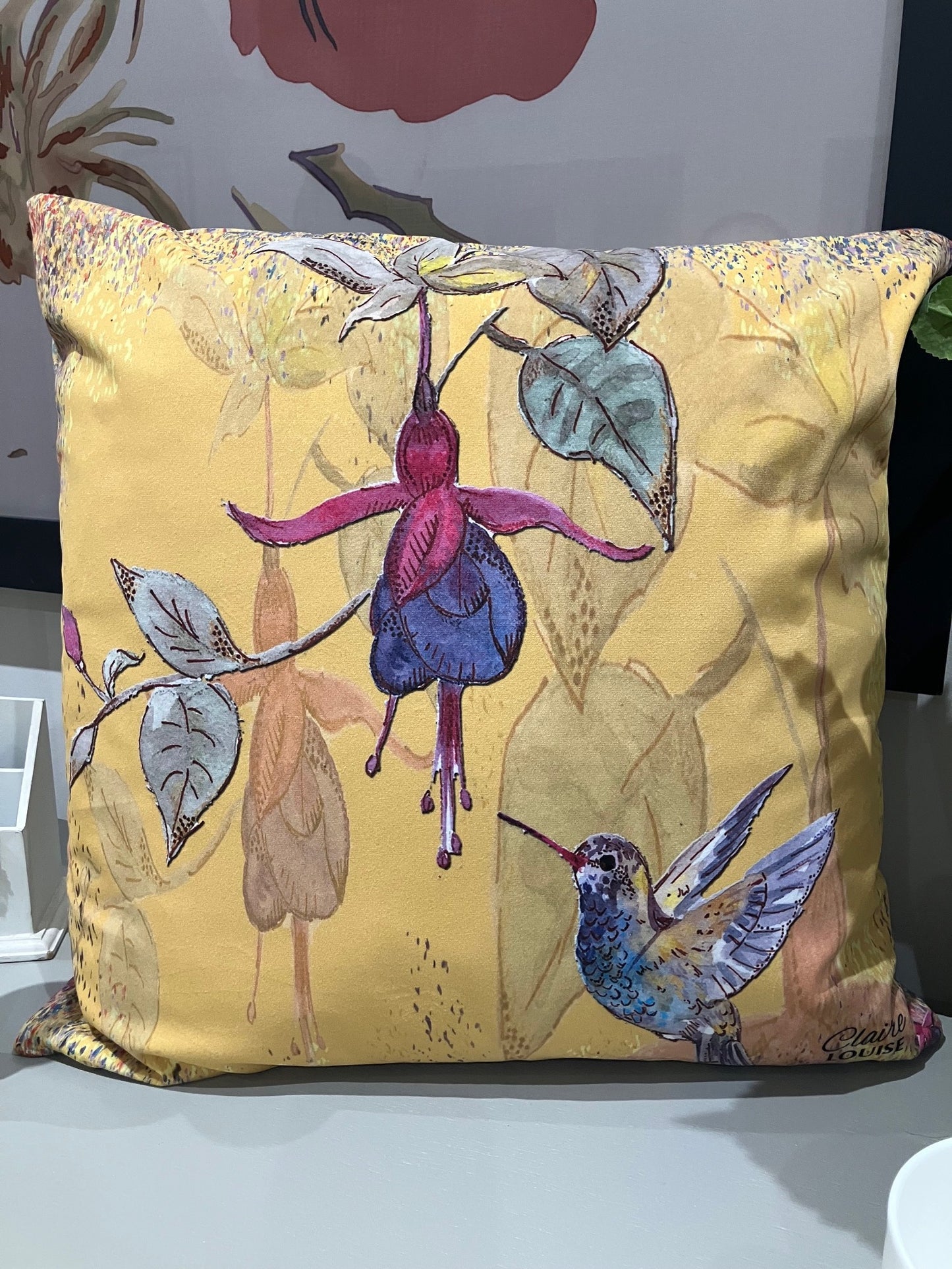 Powder Bloom Fuchsia Cushion