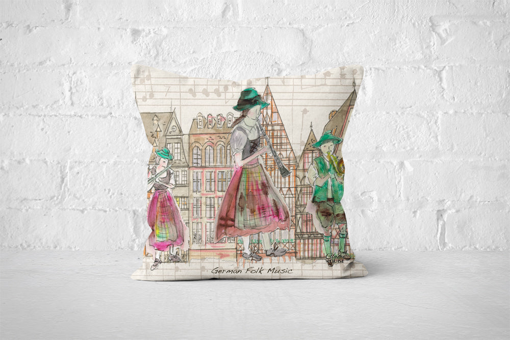 German Folk Music Cushion