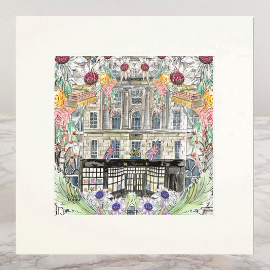 Hatchards In Full Bloom Mounted Print