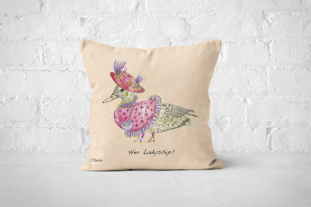 Her Ladyship Cushion (Beige)