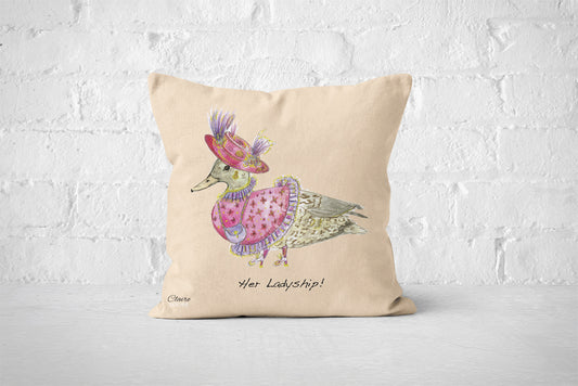 Her Ladyship Cushion (Beige)