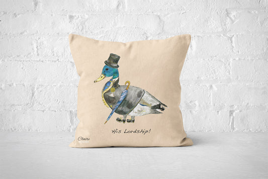 His Lordship Cushion (Beige)