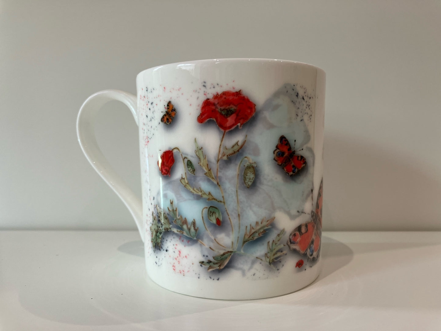 Poppies Wedding Fine Bone China Mug