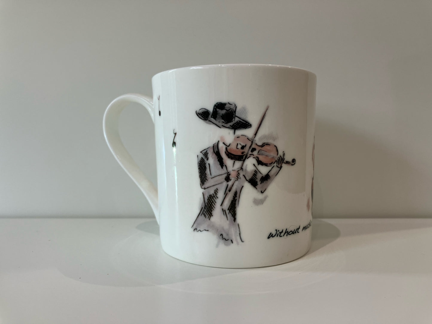 Violin Fine Bone China Mug