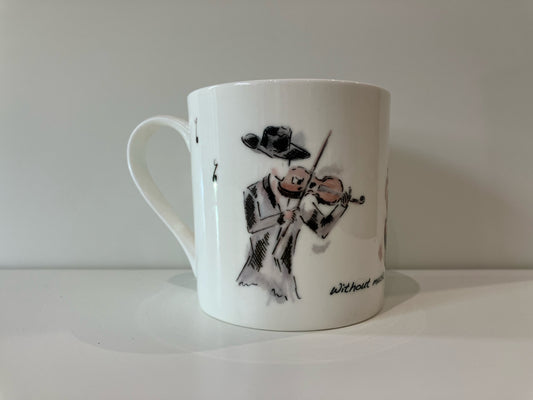 Violin Fine Bone China Mug