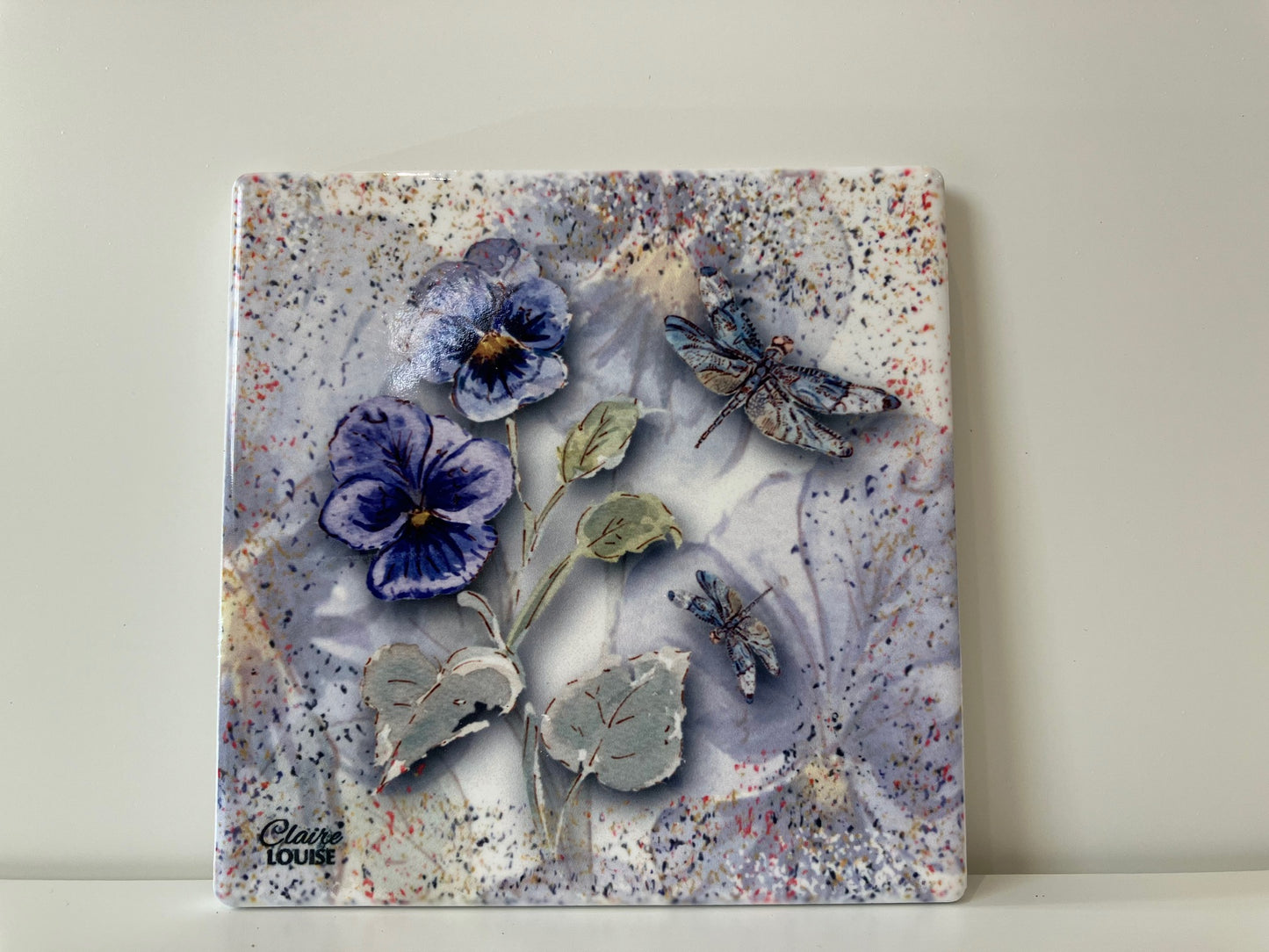 Pansies Tile Coaster