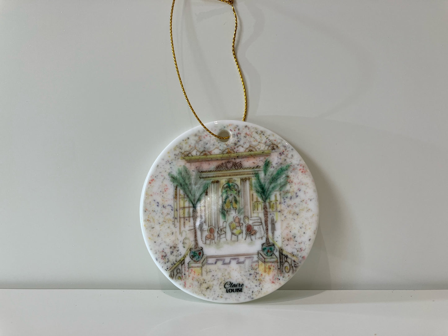 Afternoon Tea At The Ritz Hanging Ornament