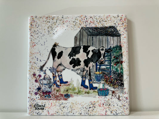 Cow Tile Coaster