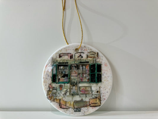 Shakespeare bookshop Hanging Ornament