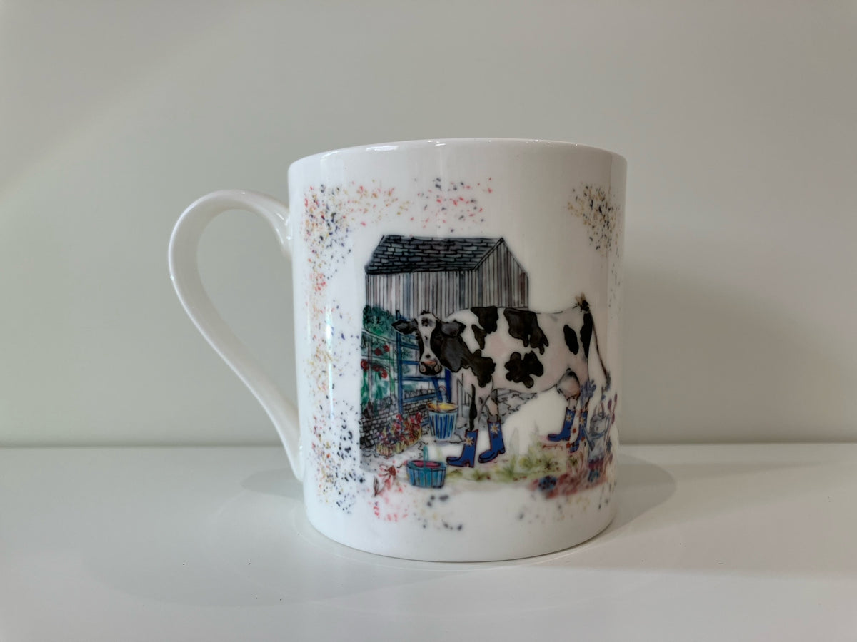 Bouquet Boots Fine Bone China Mug Gift Set — Set of 6