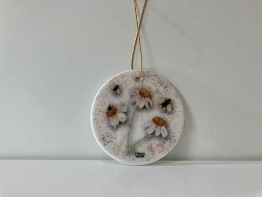 Daisies Wedding Hanging Ornament