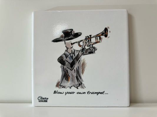 Trumpet Tile Coaster