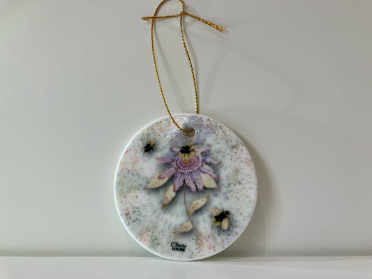 Passion Flower Hanging Ornament