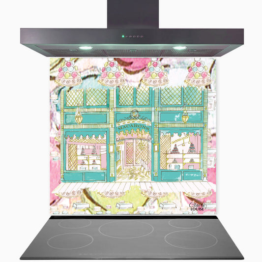Laduree Kitchen Glass Splashback