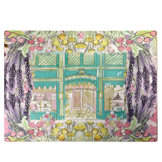 Laduree In Full Bloom Glass Chopping Board