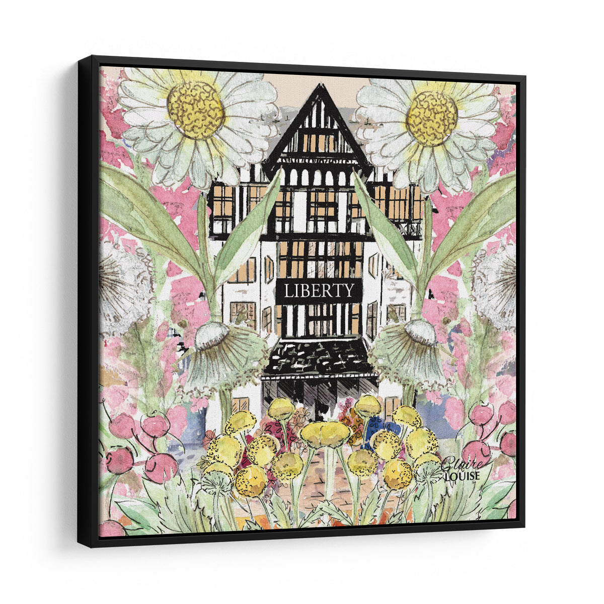 Liberty in Full Bloom Framed Canvas Print