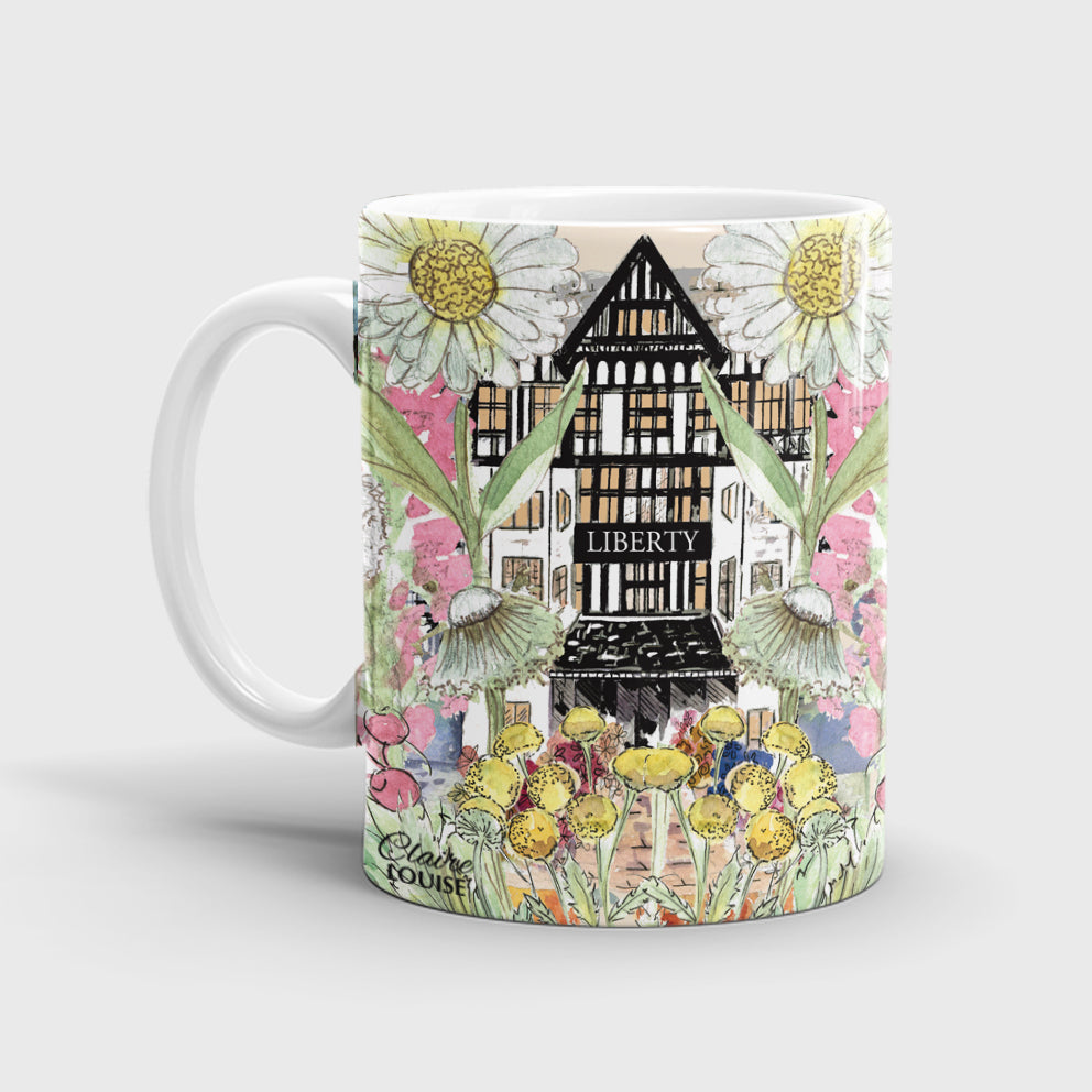 Liberty In Full Bloom Ceramic Mug