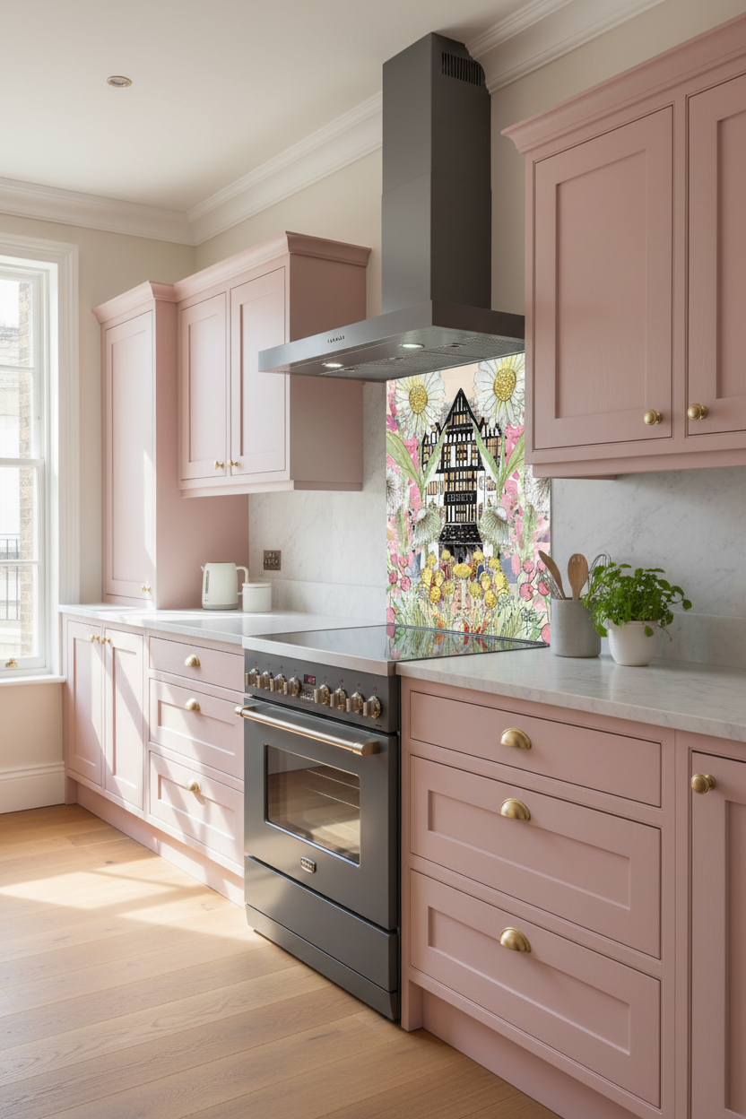 Liberty in Full Bloom Splashback Townhouse Kitchen