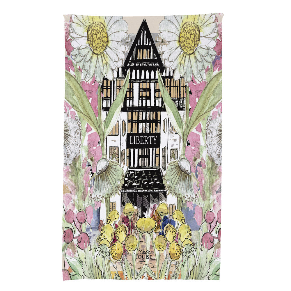 Liberty In Full Bloom Tea Towel