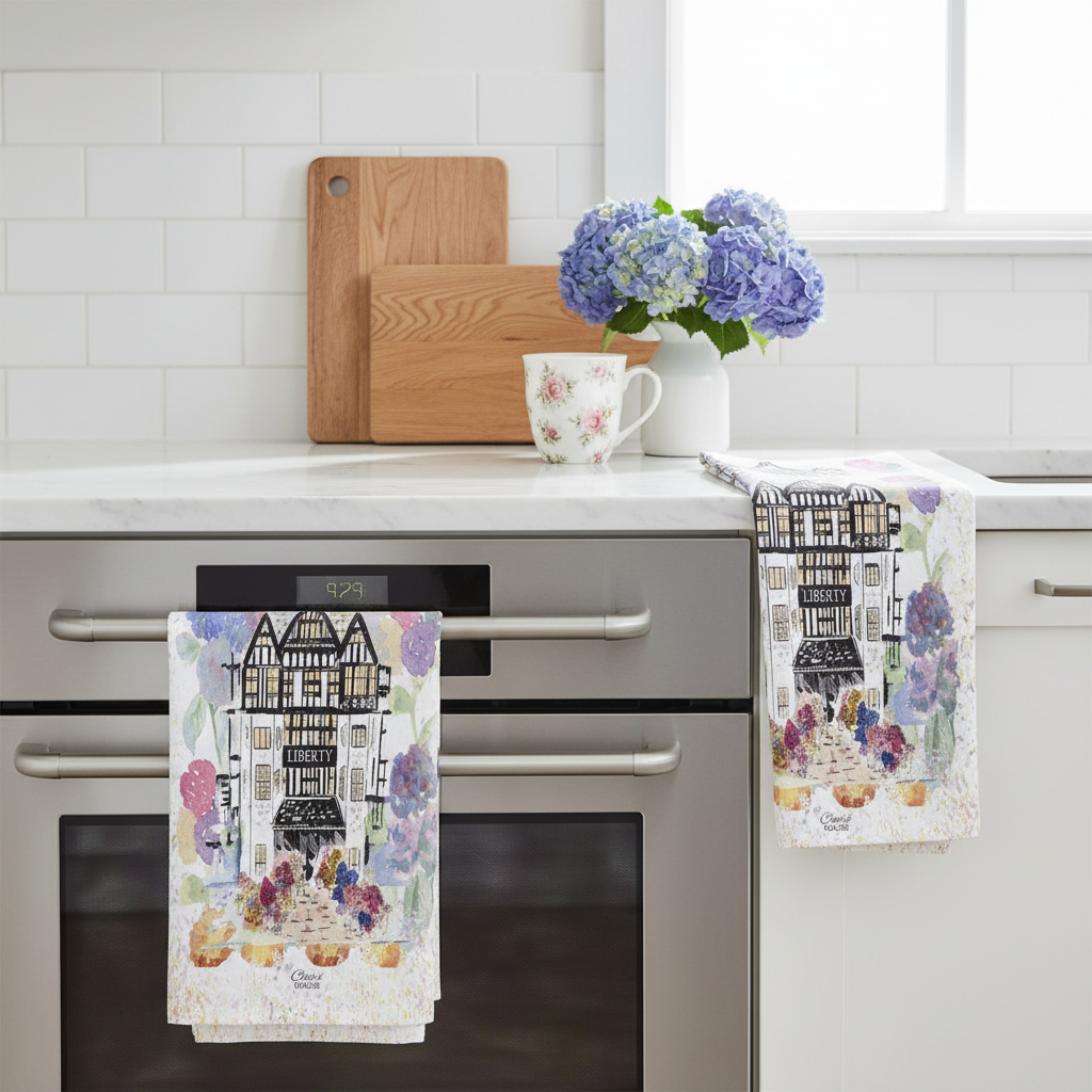 Liberty Tea Towel – Lifestyle Shot