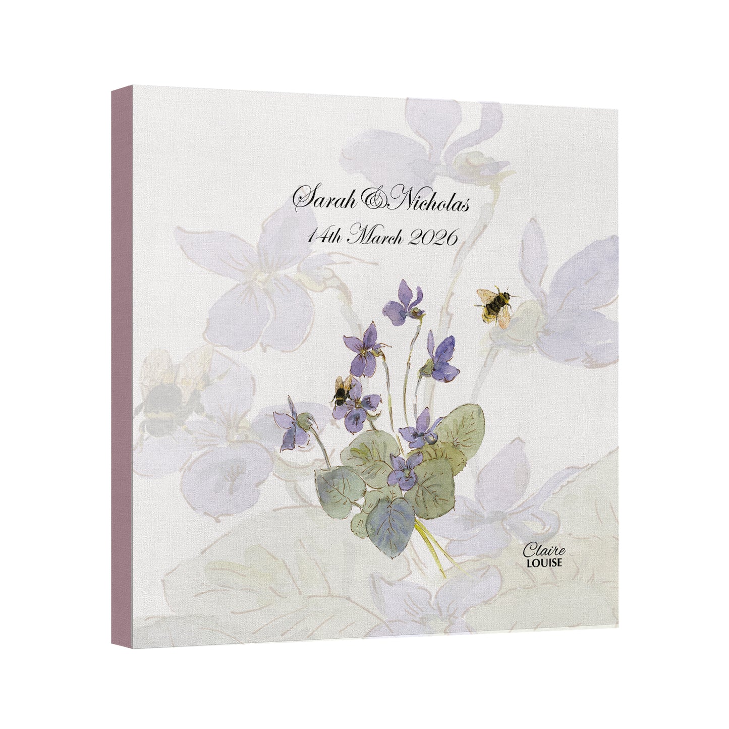 Morning Glories Wedding Canvas Print