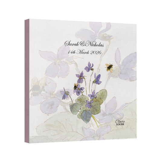 Morning Glories Wedding Canvas Print