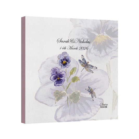 Pansies Wedding Canvas Print
