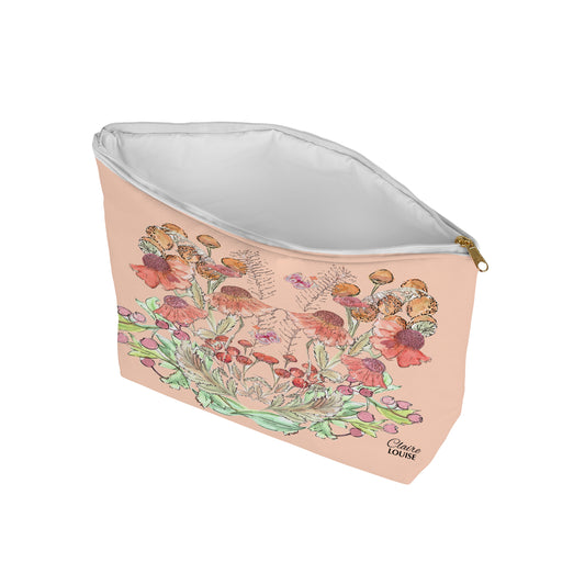 Peach Bloom Cosmetic Bag