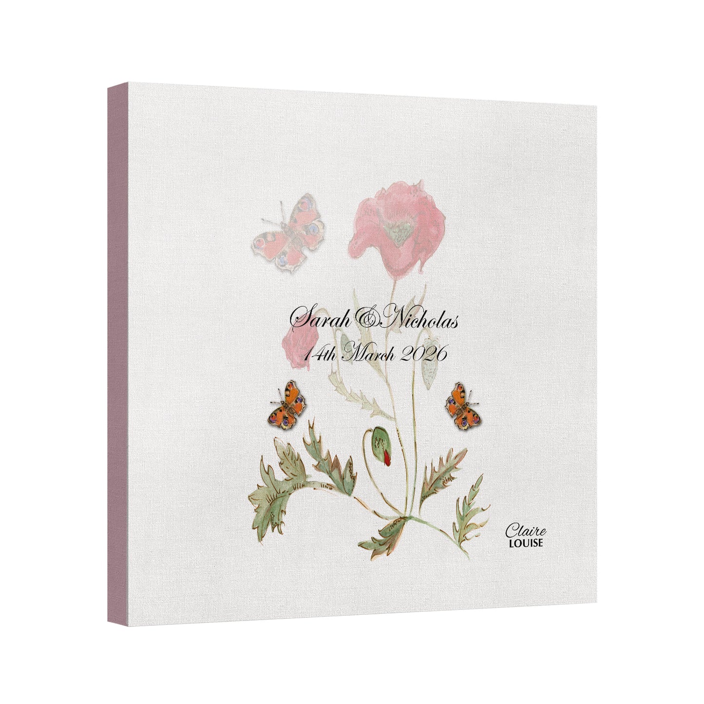 Poppies Wedding Canvas Print