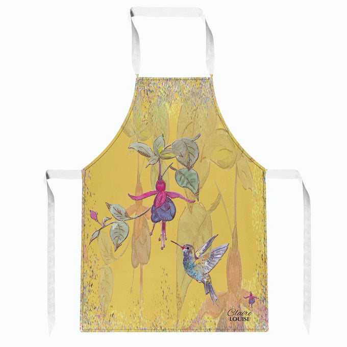 Powder Bloom Fuchsia Kitchen Apron