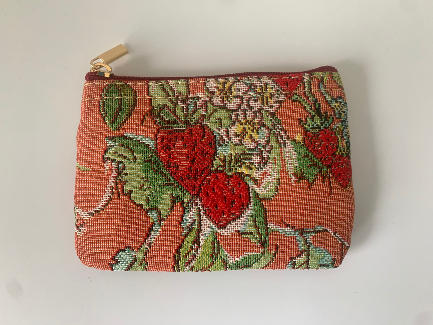 Wild Strawberry Zip Purse