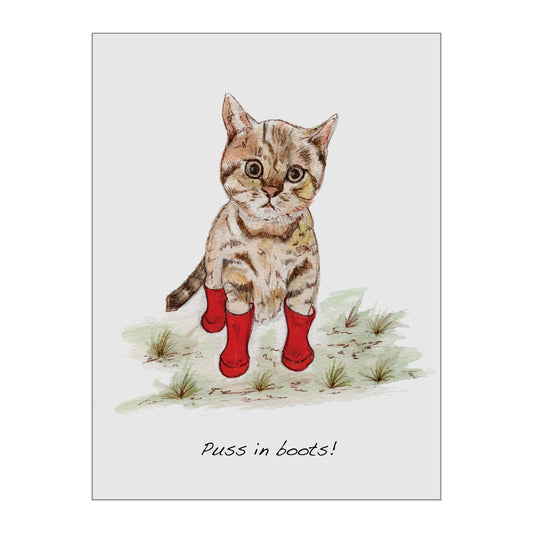 Puss In Boots Glass Wall Art