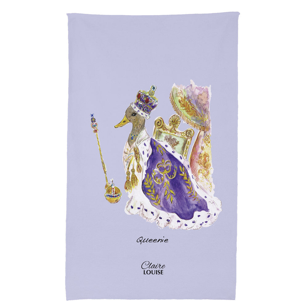 Queenie Lilac Tea Towel