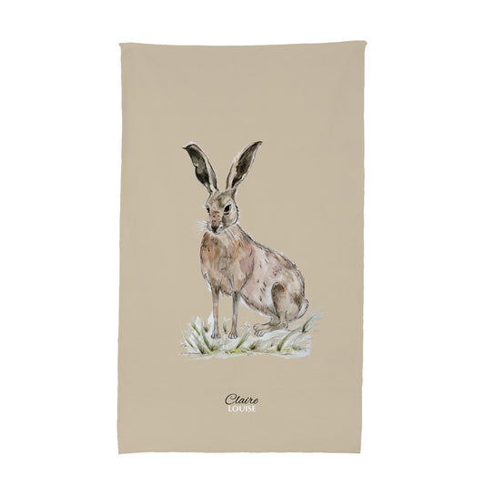Wild Hare Tea Towel