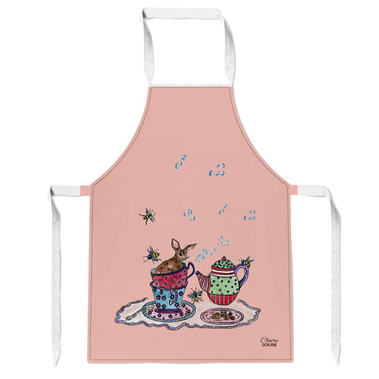 Rabbits Tea Party Kids Kitchen Apron