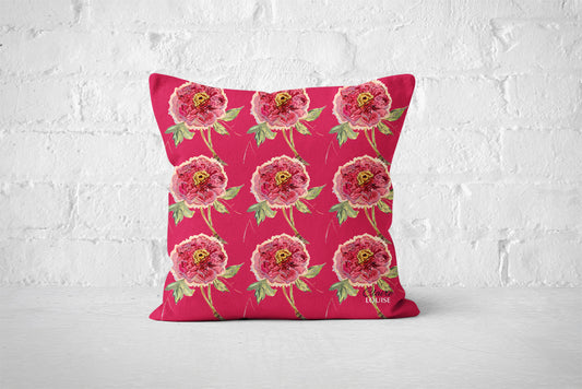 Magenta Pattern Romance Cushion